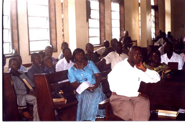 A cross-section of worshippers at the dedicatory service