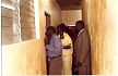 Pastor Vaye and some members of Calvary Baptist Church inspect new offices